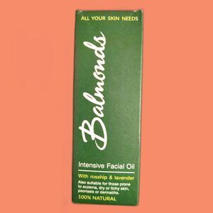 NIB Balmonds Intensive  Facial Oil 1oz Rosehip Lavender Dry Skin 100% Natural